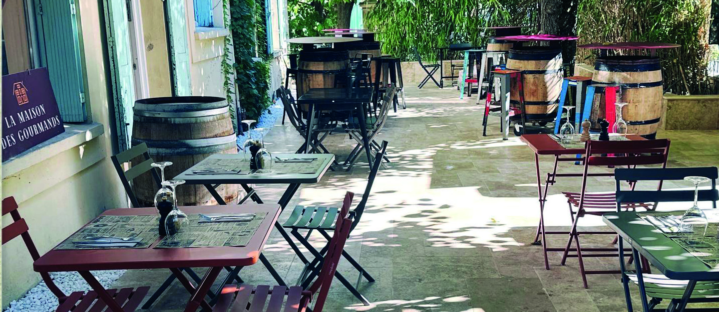 La terrasse pour un déjeuner entre collègues