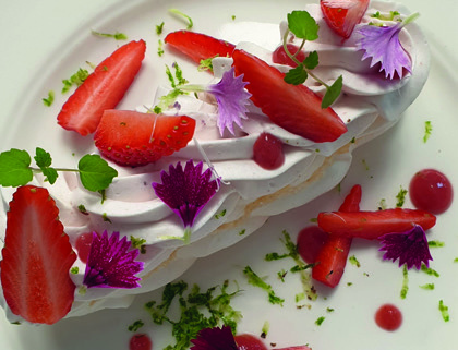 Une création de Sophie aux fruits et à la crème